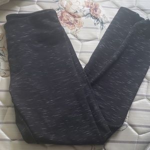 Black marled activewear